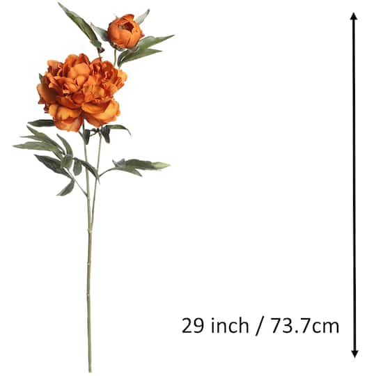 29" Orange Peony Stem by Ashland®